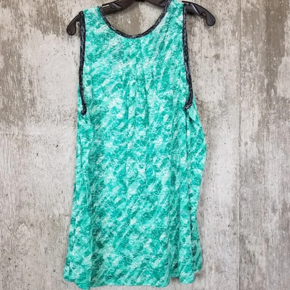 Fullbeauty Sport Green Burnout Workout Tank 26 28 - Picture 5 of 10